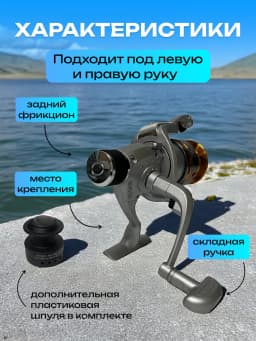 Безынерционная катушка для ловли на спиннинг фидер