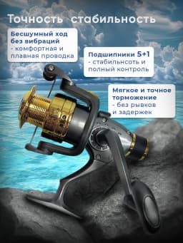 Катушка рыболовная XS40B 640B пластиковая шпуля