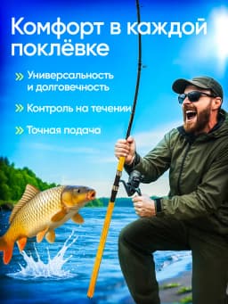 Фидерное удилище для летней рыбалки