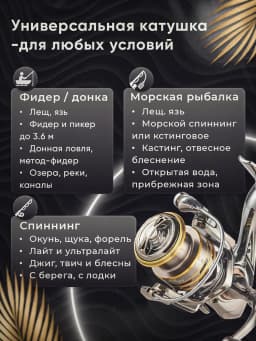 Рыболовная катушка CD3000 COPPER DRAGON