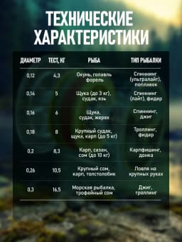 Плетенка для рыбалки 300 м шнур плетеный для спиннинга