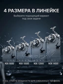 Катушка для спиннинга безынерционная для рыбалки 20 кг
