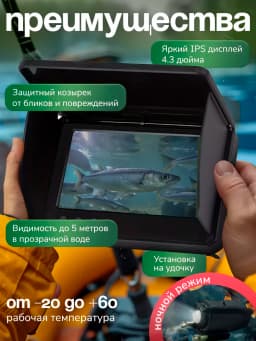 Подводная камера для рыбалки 4,3- 30м