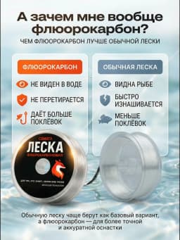 Леска рыболовная 50м 0,16 мм