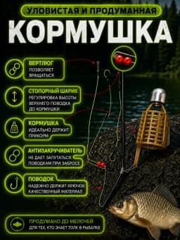 Монтаж карповый фидер спорт 110 гр