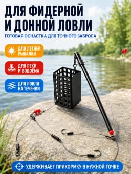 Свияга Кормушка для рыбалки фидерная Кормушка 2A-60g-9