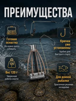 Кормушка для рыбалки фидерная 120 грамм