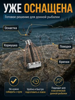 Кормушка для рыбалки фидерная 120 грамм