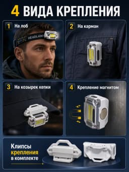 Фонарь налобный