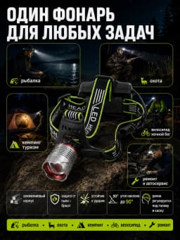 Фонарь налобный