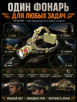Фонарь налобный