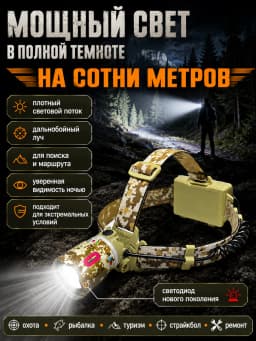 Фонарь налобный