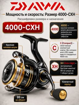 Катушка рыболовная DAIWA CROSSFIRE CS LT 4000-CXH
