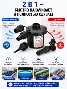 Насос электрический двухходовый