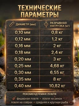 Леска рыболовная 100м 0,16 мм
