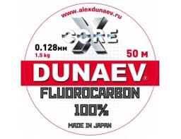 ЛЕСКА DUNAEV FLUOROCARBON 0.128ММ 30М