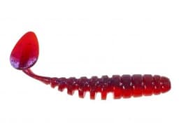 ПРИМАНКА ZUB-SHAD 75ММ(3)-6ШТ, (ЦВЕТ 021) ФИОЛЕТОВЫЙ ВЕРХ -КРАСНЫЙ НИЗ
