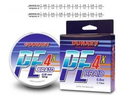 ШНУР DUNAEV BRAID PE X4 150M 0.18ММ