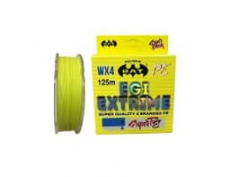 ЛЕСКА ПЛЕТЕНАЯ BAT PE EGI EXTRIME NEW YELLOW 125 М., 0,22 ММ.