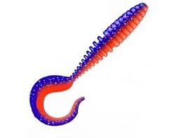 ПРИМАНКА ZUB-TWIST 100ММ(4)-4ШТ, (ЦВЕТ 021) ФИОЛЕТОВЫЙ ВЕРХ -КРАСНЫЙ НИЗ