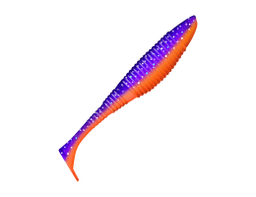 ПРИМАНКА ZUB-WIBRA 75ММ(3)-6ШТ, (ЦВЕТ 021) ФИОЛЕТОВЫЙ ВЕРХ-КРАСНЫЙ НИЗ