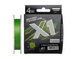 ШНУР FAVORITE X1 PE 4X 150M (LIGHT GREEN) #0.8/0.148MM 6.8KG/15LB
