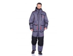 КОСТЮМ ЗИМНИЙ ПОПЛАВОК SIBERIA FLOATING ТКАНЬ BREATHABLE ЦВЕТ СЕРЫЙ/ЧЕРНЫЙ (РАЗМЕР: 48-50,РОСТ 176)