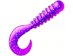 ПРИМАНКА ZUB-TWIST-NANO 30ММ(1,2)-15ШТ, (ЦВЕТ 610) ФИОЛЕТОВЫЙ С БЛЕСТКАМИ