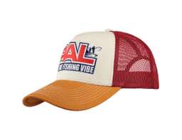 БЕЙСБОЛКА PAL 2023 FEEL THE FISHING VIBE #БОРДОВАЯ СЕТКА КОРИЧНЕВЫЙ КОЗЫРЕК