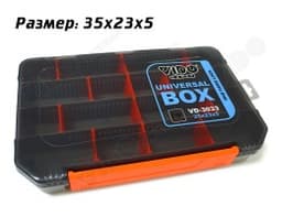 КОРОБКА ДЛЯ ПРИМАНОК VD-3033 UNIVERSAL BOX, РАЗМЕР 35Х23Х5 СМ