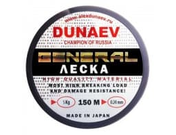 ЛЕСКА ДУНАЕВ GENERAL ALL ROUND 150M 0.24ММ