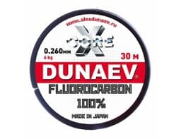 ЛЕСКА DUNAEV FLUOROCARBON 0.260ММ 30М