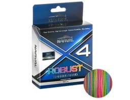 ШНУР NARVAL FISHING ROBUST X4 PE 150M (MULTICOLOUR) #1.7/0.218MM 13.80KG/30LB