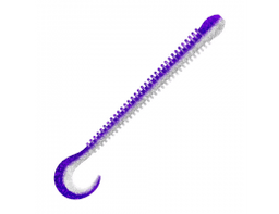 ПРИМАНКА ZUB-WORM-ZANDER 108ММ(4,3)-5ШТ, (ЦВЕТ 036) ФИОЛЕТОВЫЙ ВЕРХ-НАТУРАЛ НИЗ
