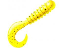 ПРИМАНКА ZUB-TWIST-NANO 30ММ(1,2)-15ШТ, (ЦВЕТ 310) ЖЕЛТЫЙ С БЛЕСТКАМИ