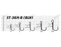 ТРОЙНИК ST-36H-B T-TREBLE HOOKS, № 1/0, БЛИСТЕР 3 ШТ/УП.