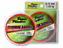 ЛЕСКА POWER PHANTOM FLUOROCARBON EXTRA LEADER, 4,0 0,341ММ, 8,2 КГ,ПРОЗРАЧНЫЙ, 50М
