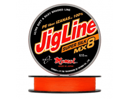 ШНУР JIGLINE SUPER SILK 0,14ММ, 11,0КГ, 150М , ОРАНЖЕВЫЙ