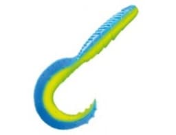 ПРИМАНКА ZUB-HIBINA 95ММ(3,8)-4ШТ, (ЦВЕТ 020) СИНИЙ ВЕРХ-ЖЕЛТЫЙ НИЗ