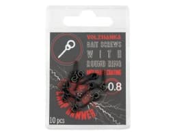 САМОРЕЗ С КОЛЬЦОМ VOLZHANKA BAIT SCREW 8MM (10ШТ/УП)