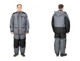 КОСТЮМ ЗИМНИЙ SIBERIA ЦВЕТ ХАКИ/ЧЕРНЫЙ ТКАНЬ BREATHABLE (РАЗМЕР: 48-50, РОСТ: 170-176 )