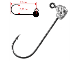 ДЖИГ ГОЛОВКА ZUB MICRO JIG 506 (КРЮЧОК 4) 0.8Г. (УПАК. 5 ШТ)