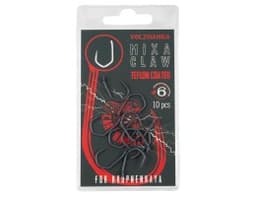 КРЮЧОК КАРПОВЫЙ VOLZHANKA MIXA CLAW TEFLON № 6 (10 ШТУК)