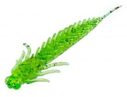 ПРИМАНКА ZUB-LARVA 100ММ(4)-4ШТ, (ЦВЕТ 351) ШАРТРЕЗ С БЛЕСТКАМИ