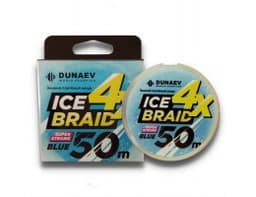ШНУР DUNAEV ICE BRAID PE X4 50М 0,12ММ