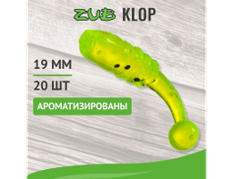 ПРИМАНКА ZUB-KLOP 19ММ(0,7)-20ШТ, (ЦВЕТ 310) ЖЕЛТЫЙ С БЛЕСТКАМИ