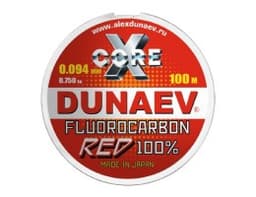 ЛЕСКА DUNAEV FLUOROCARBON RED 0.094ММ 100М