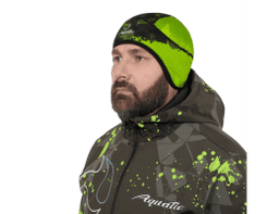 ШАПКА ДЕМИСЕЗОННАЯ С ФЛИСОМ ШФ-11 (ЦВЕТ - CAMO LIME KHAKI, БЕЗ РАЗМЕРА, ФИРМЕННАЯ ПЕЧАТЬ AQUATIC)