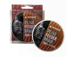 ШНУР DUNAEV FEEDER BRAID PE X4 150М 0,22ММ КОРИЧНЕВЫЙ