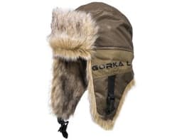 ШАПКА УШАНКА ЗИМНЯЯ ГОРКА-ЛЮКС ТКАНЬ BREATHABLE CAMO ЦВЕТ ХАКИ (РАЗМЕР 56-58)